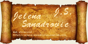 Jelena Sanadrović vizit kartica